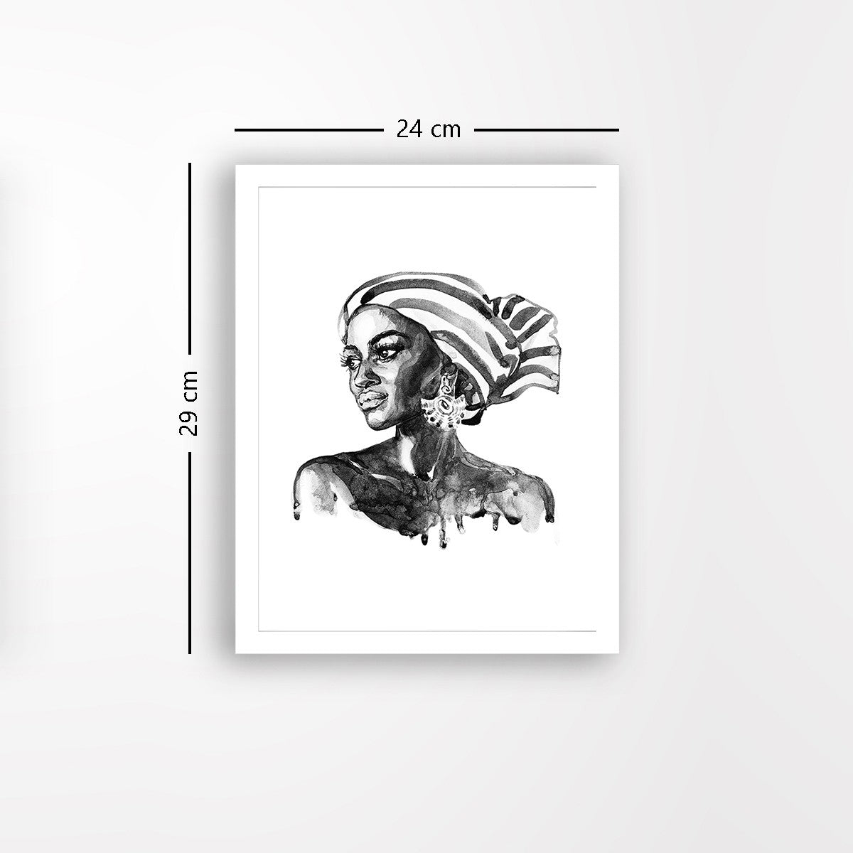 Quadro Decorativo MDF Emoldurado - Arte Multicolor 24x29cm com Moldura de Madeira 2cm