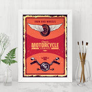 Quadro Decorativo MDF Emoldurado - Arte Multicolor 24x29cm com Moldura de Madeira 2cm