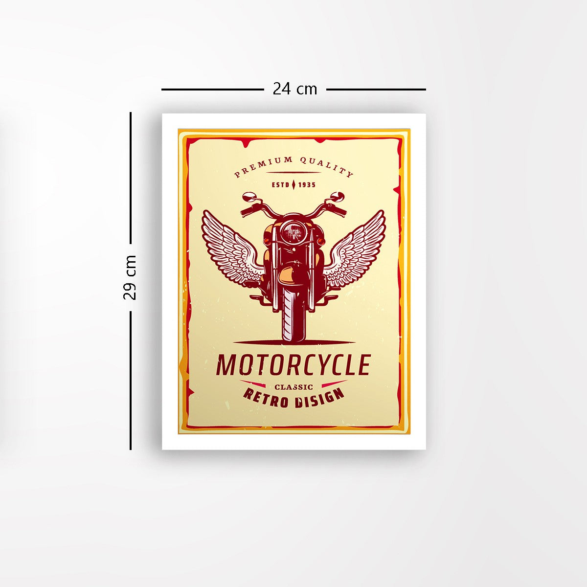 Quadro Decorativo MDF Emoldurado - Arte Multicolor 24x29cm com Moldura de Madeira 2cm