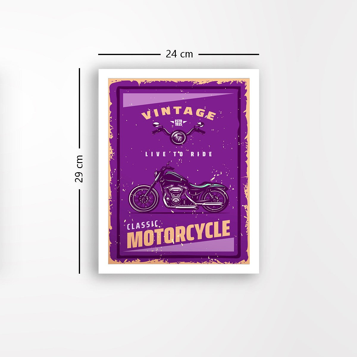 Quadro Decorativo MDF Emoldurado - Arte Multicolor 24x29cm com Moldura de Madeira 2cm