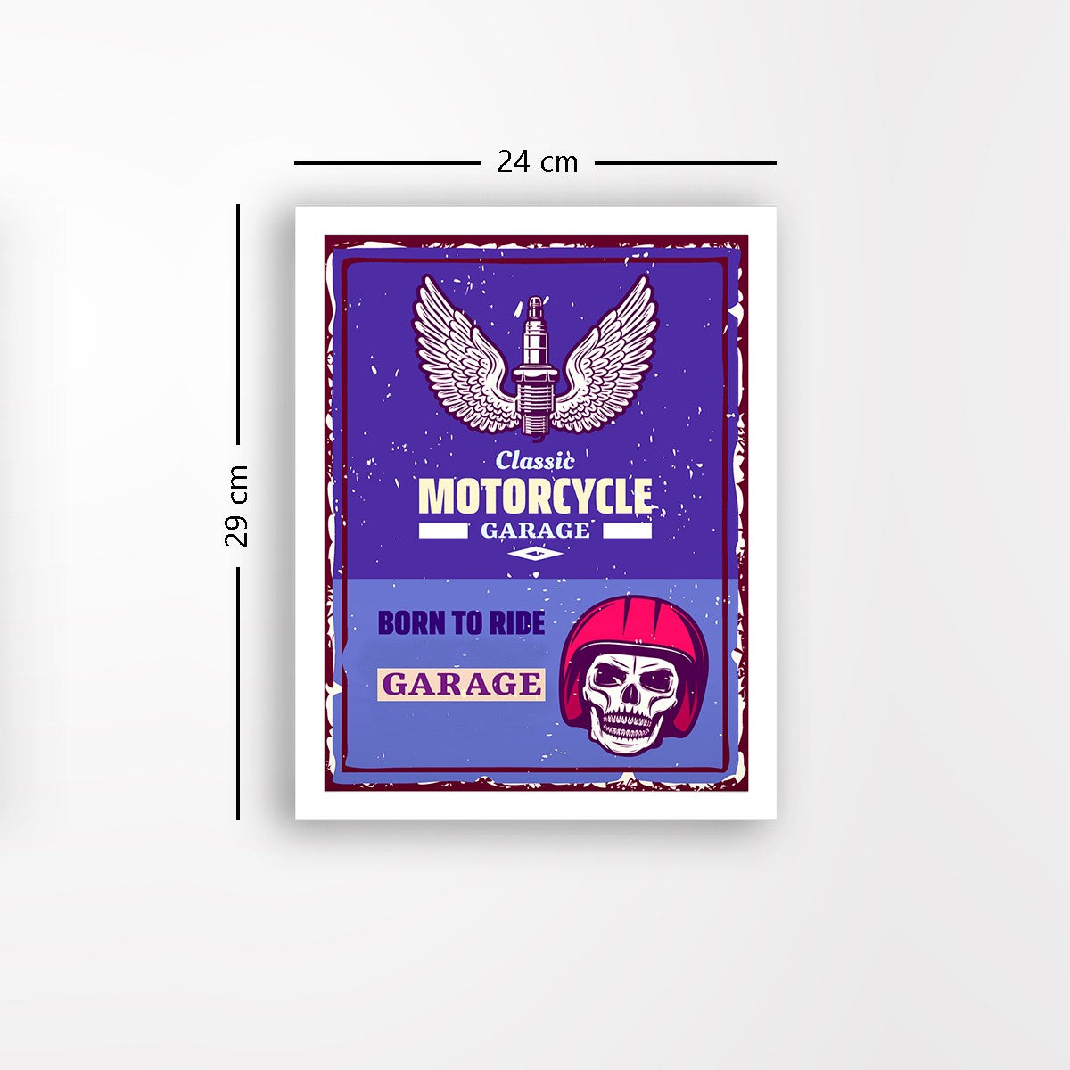 Quadro Decorativo MDF Emoldurado - Arte Multicolor 24x29cm com Moldura de Madeira 2cm