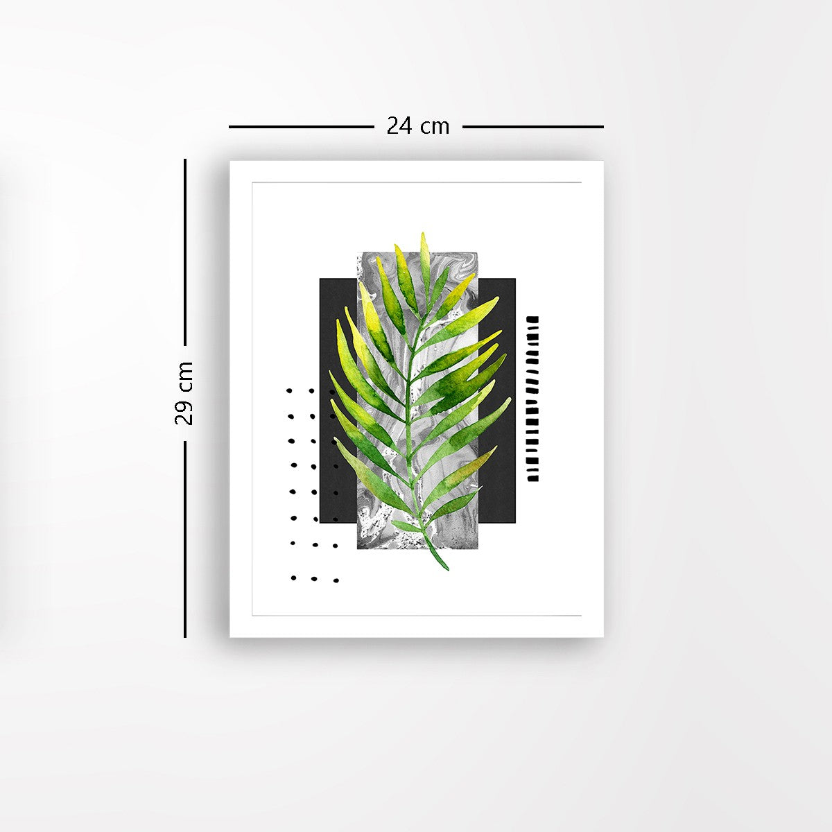 Quadro Decorativo MDF Emoldurado - Arte Multicolor 24x29cm com Moldura de Madeira 2cm