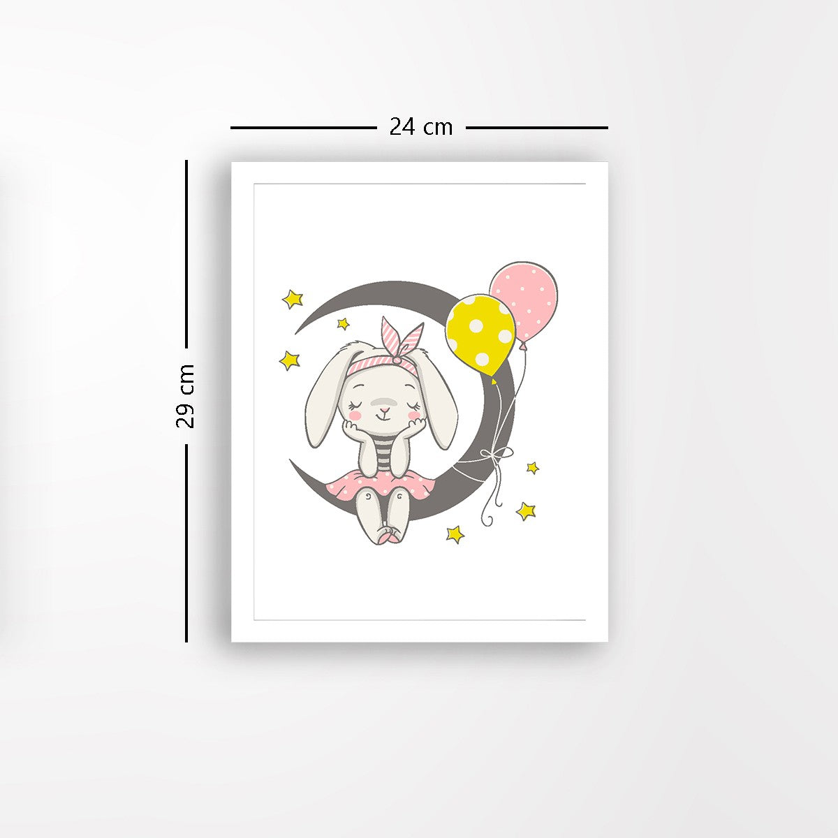 Quadro Decorativo MDF Emoldurado - Arte Multicolor 24x29cm com Moldura de Madeira 2cm