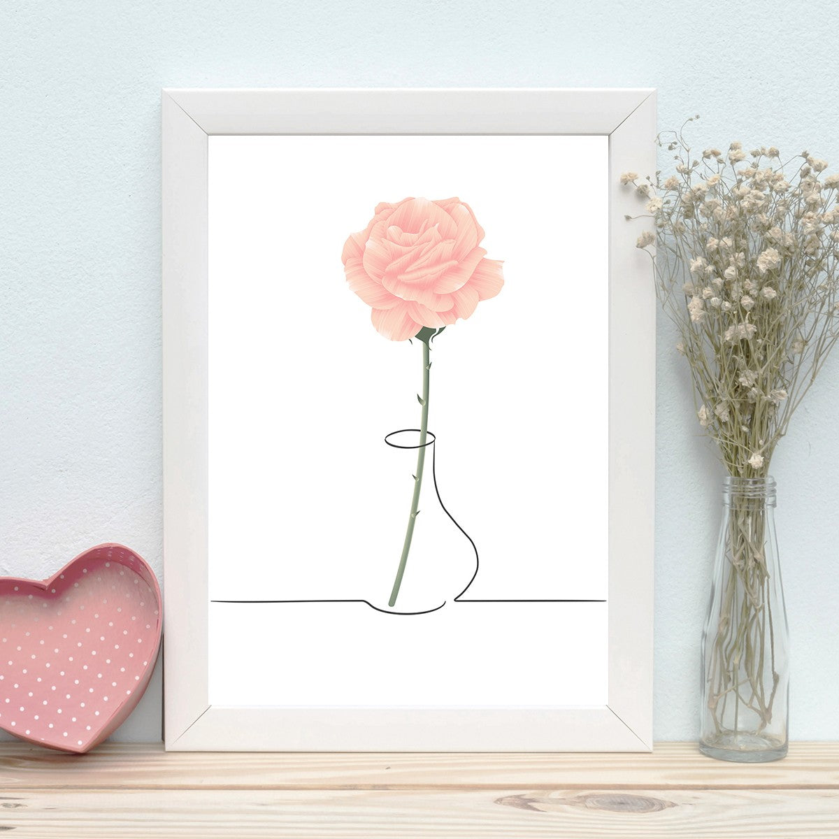 Quadro Decorativo MDF Emoldurado - Arte Multicolor 24x29cm com Moldura de Madeira 2cm