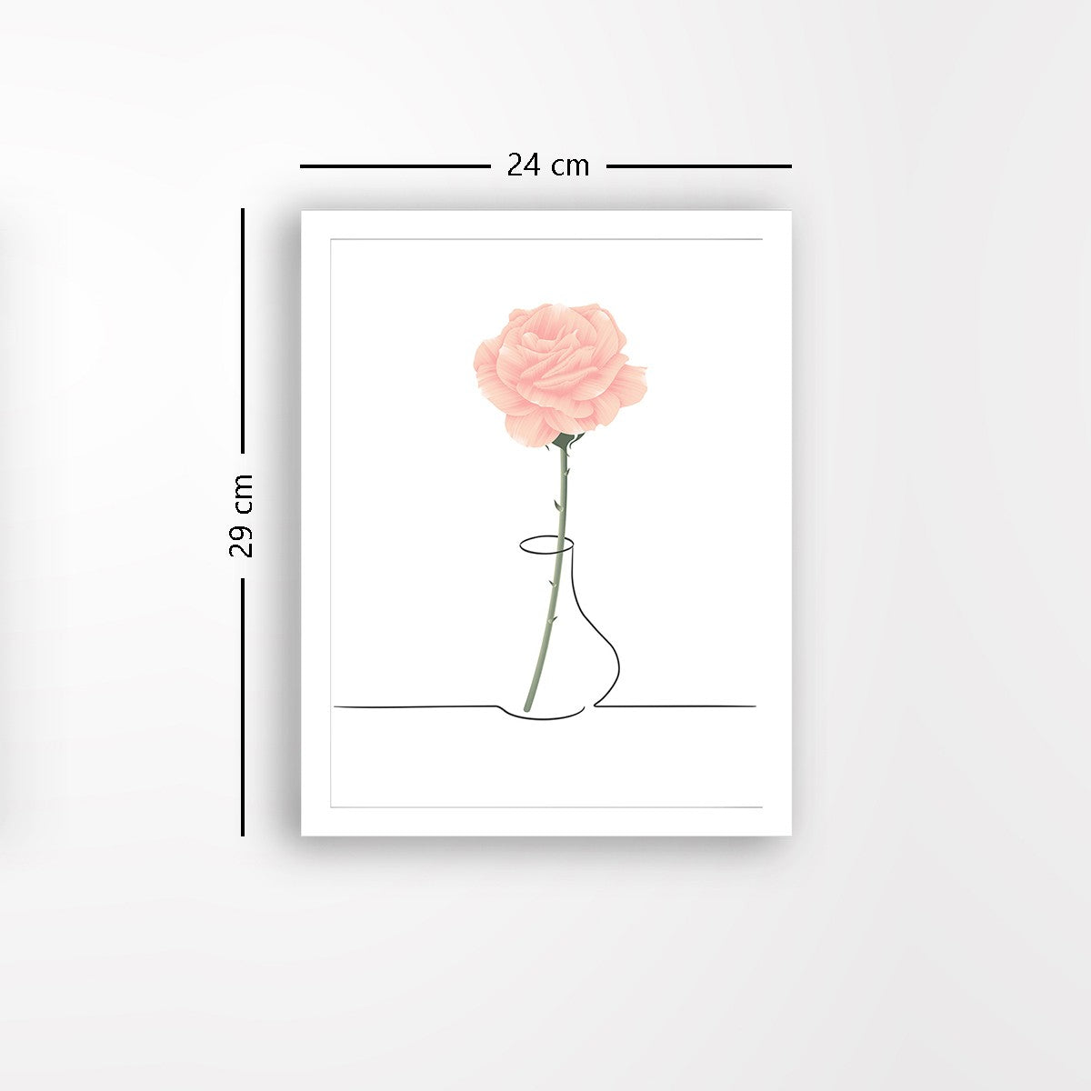 Quadro Decorativo MDF Emoldurado - Arte Multicolor 24x29cm com Moldura de Madeira 2cm