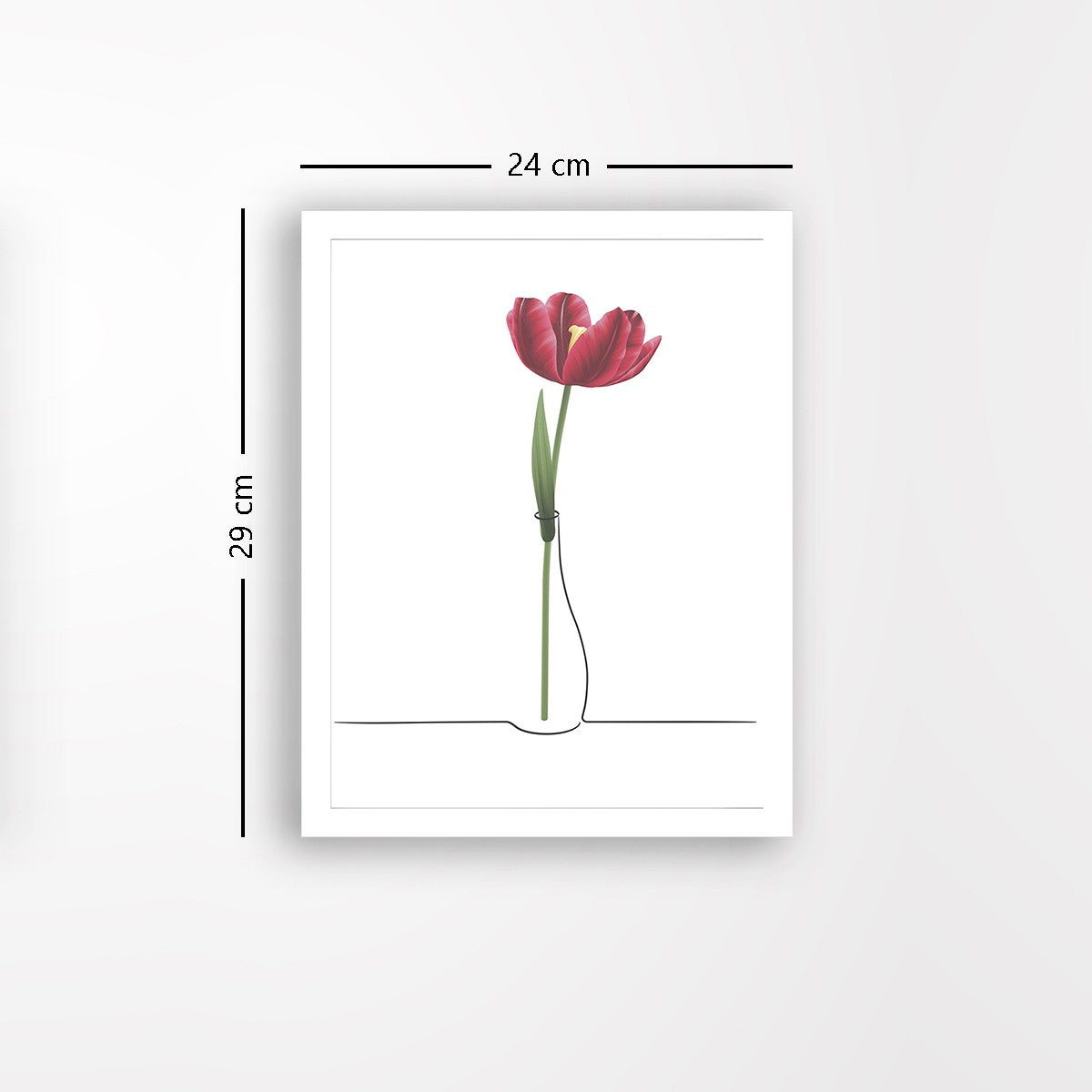 Quadro Decorativo MDF Emoldurado - Arte Multicolor 24x29cm com Moldura de Madeira 2cm