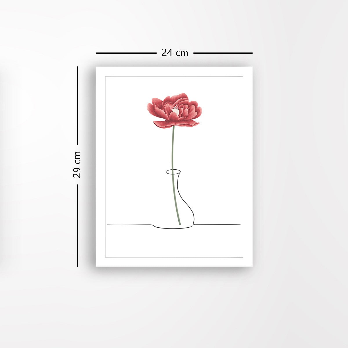 Quadro Decorativo MDF Emoldurado - Arte Multicolor 24x29cm com Moldura de Madeira 2cm