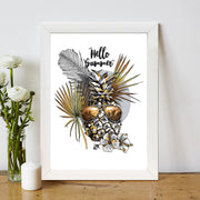 Quadro Decorativo MDF Emoldurado - Arte Multicolor 24x29cm com Moldura de Madeira 2cm