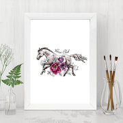 Quadro Decorativo MDF Emoldurado - Arte Multicolor 24x29cm com Moldura de Madeira 2cm