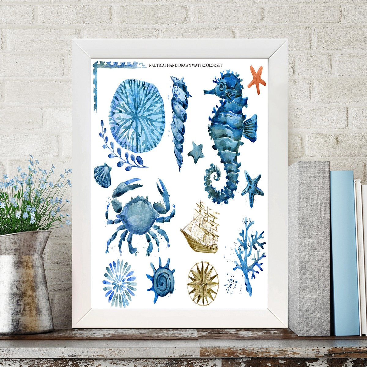 Quadro Decorativo MDF Emoldurado - Arte Multicolor 24x29cm com Moldura de Madeira 2cm