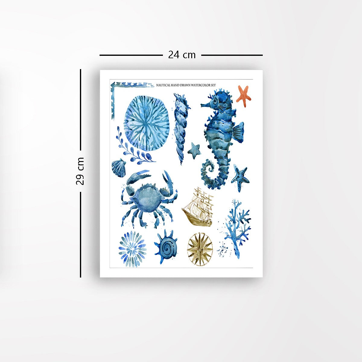 Quadro Decorativo MDF Emoldurado - Arte Multicolor 24x29cm com Moldura de Madeira 2cm