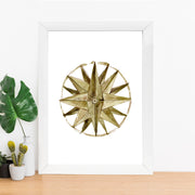 Quadro Decorativo MDF Emoldurado - Arte Multicolor 24x29cm com Moldura de Madeira 2cm