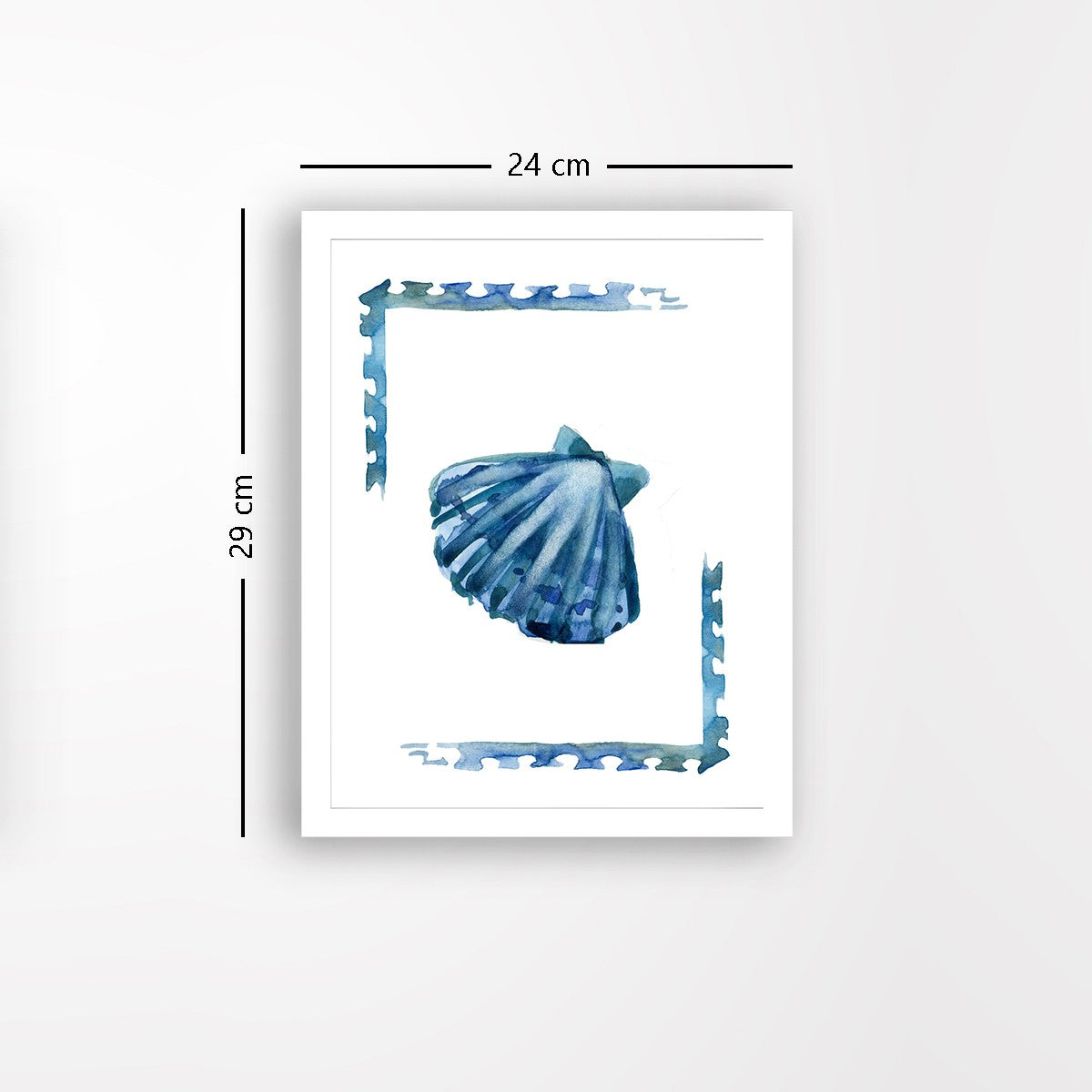 Quadro Decorativo MDF Emoldurado - Arte Multicolor 24x29cm com Moldura de Madeira 2cm