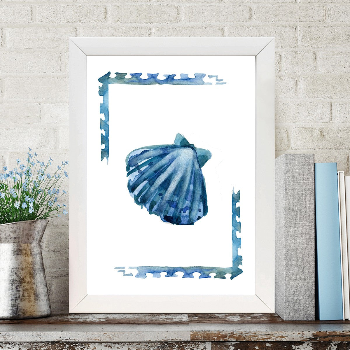 Quadro Decorativo MDF Emoldurado - Arte Multicolor 24x29cm com Moldura de Madeira 2cm