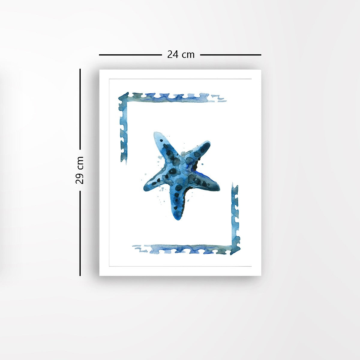 Quadro Decorativo MDF Emoldurado - Arte Multicolor 24x29cm com Moldura de Madeira 2cm