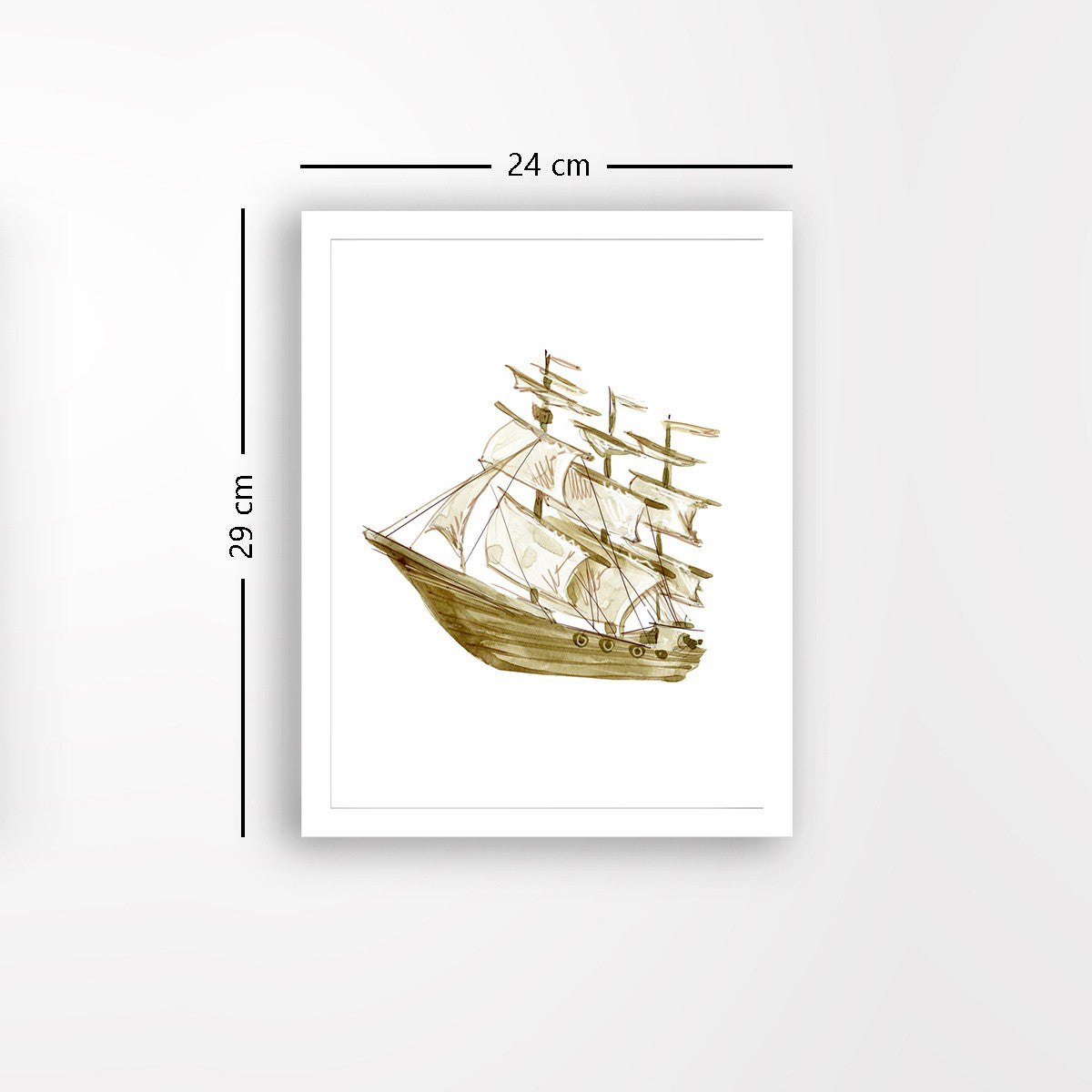 Quadro Decorativo MDF Emoldurado - Arte Multicolor 24x29cm com Moldura de Madeira 2cm