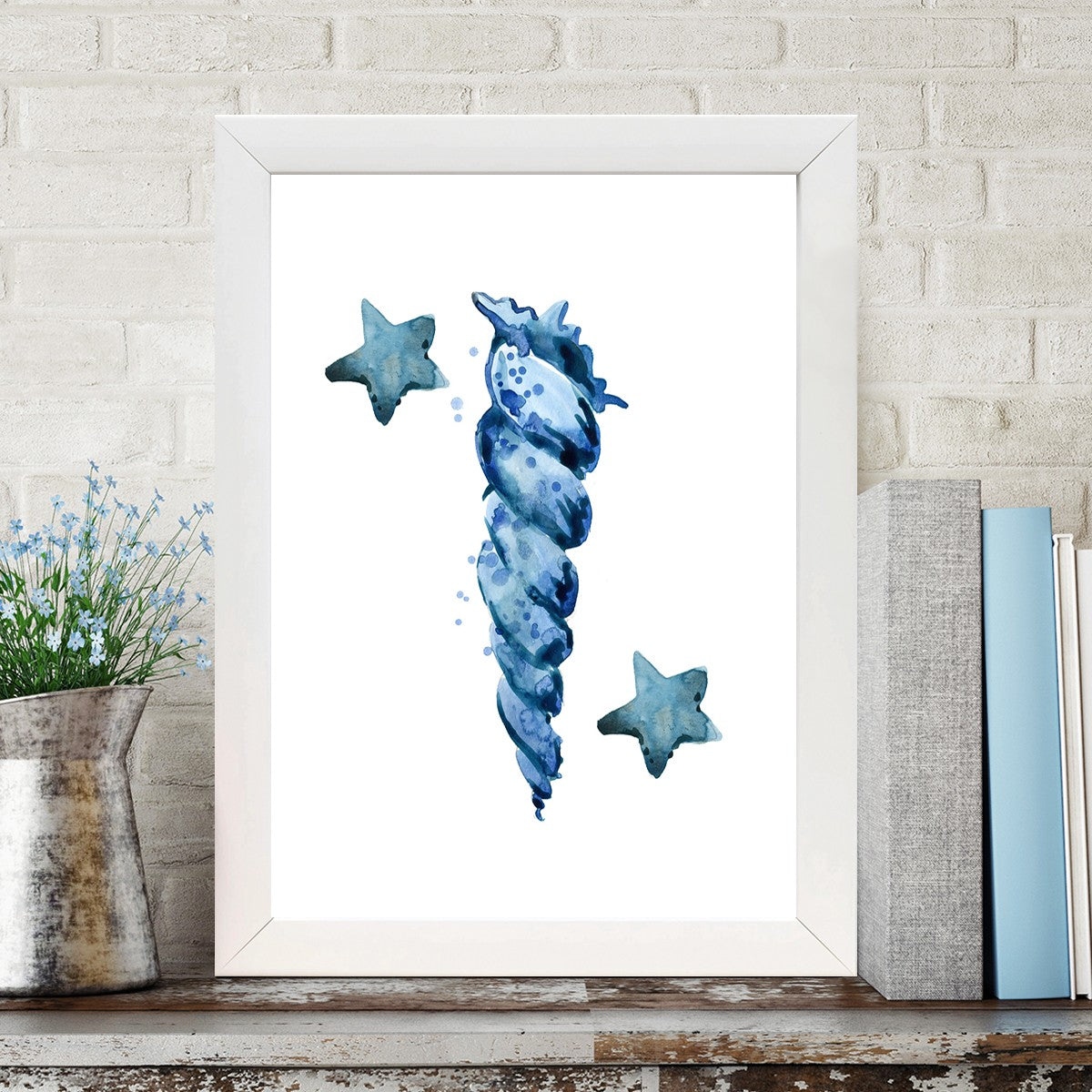 Quadro Decorativo MDF Emoldurado - Arte Multicolor 24x29cm com Moldura de Madeira 2cm