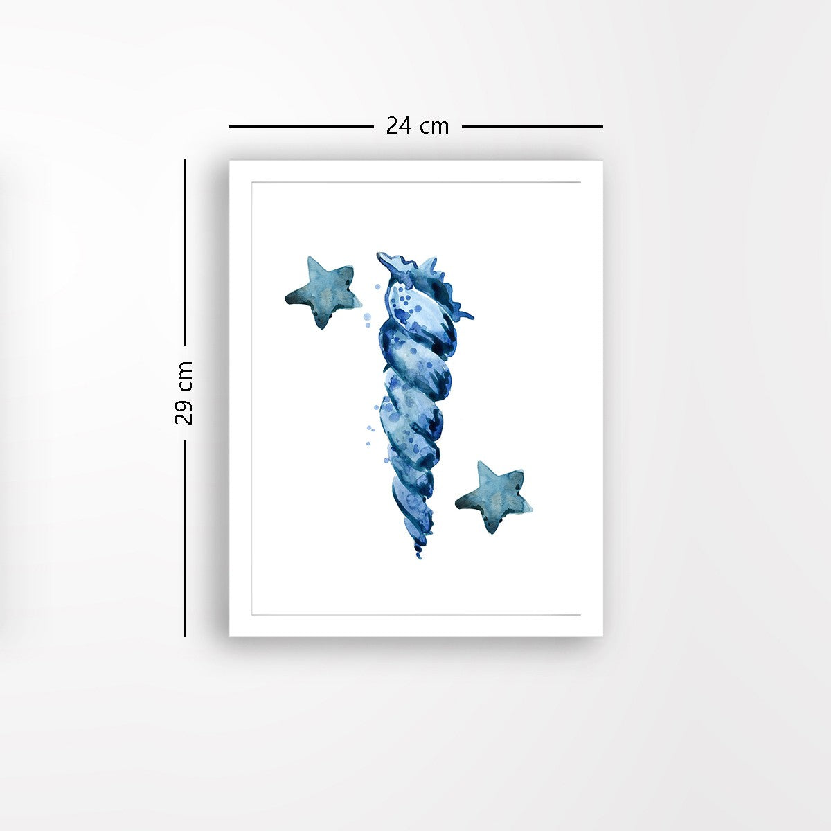 Quadro Decorativo MDF Emoldurado - Arte Multicolor 24x29cm com Moldura de Madeira 2cm