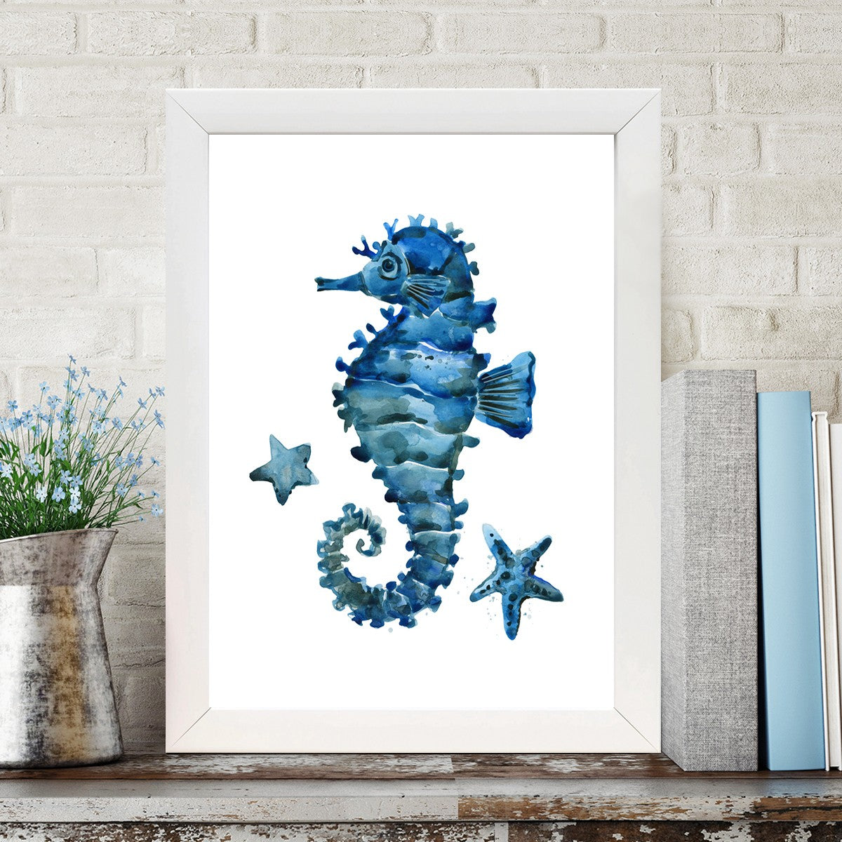 Quadro Decorativo MDF Emoldurado - Arte Multicolor 24x29cm com Moldura de Madeira 2cm