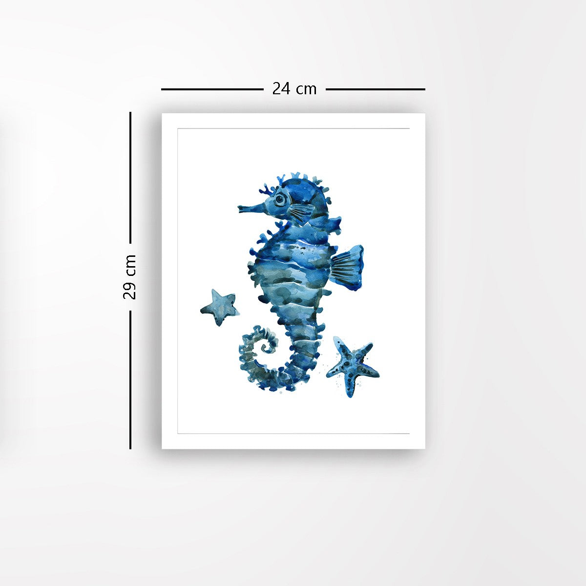 Quadro Decorativo MDF Emoldurado - Arte Multicolor 24x29cm com Moldura de Madeira 2cm