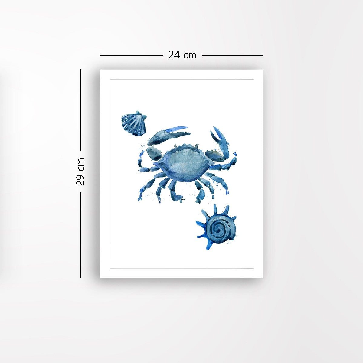 Quadro Decorativo MDF Emoldurado - Arte Multicolor 24x29cm com Moldura de Madeira 2cm