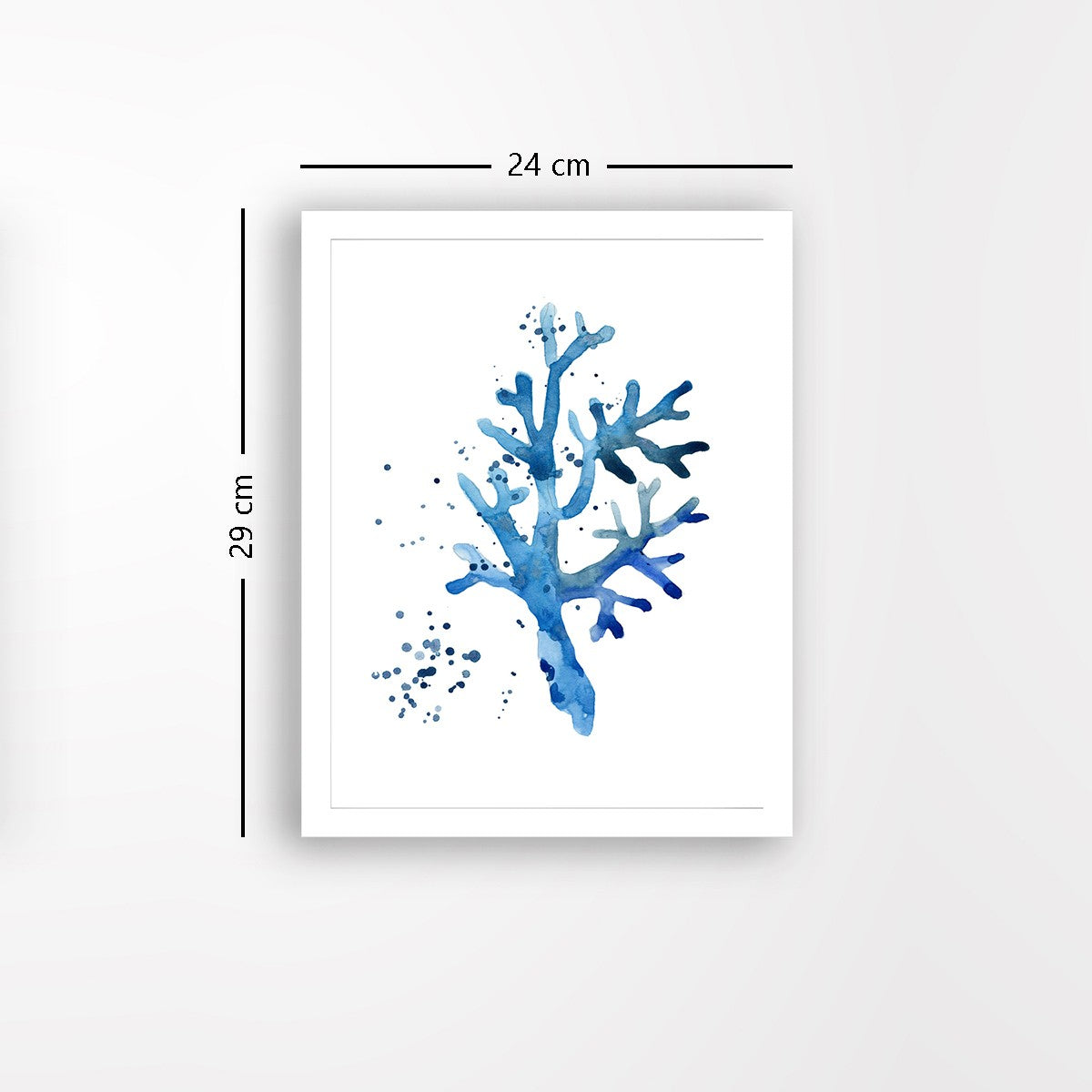 Quadro Decorativo MDF Emoldurado - Arte Multicolor 24x29cm com Moldura de Madeira 2cm