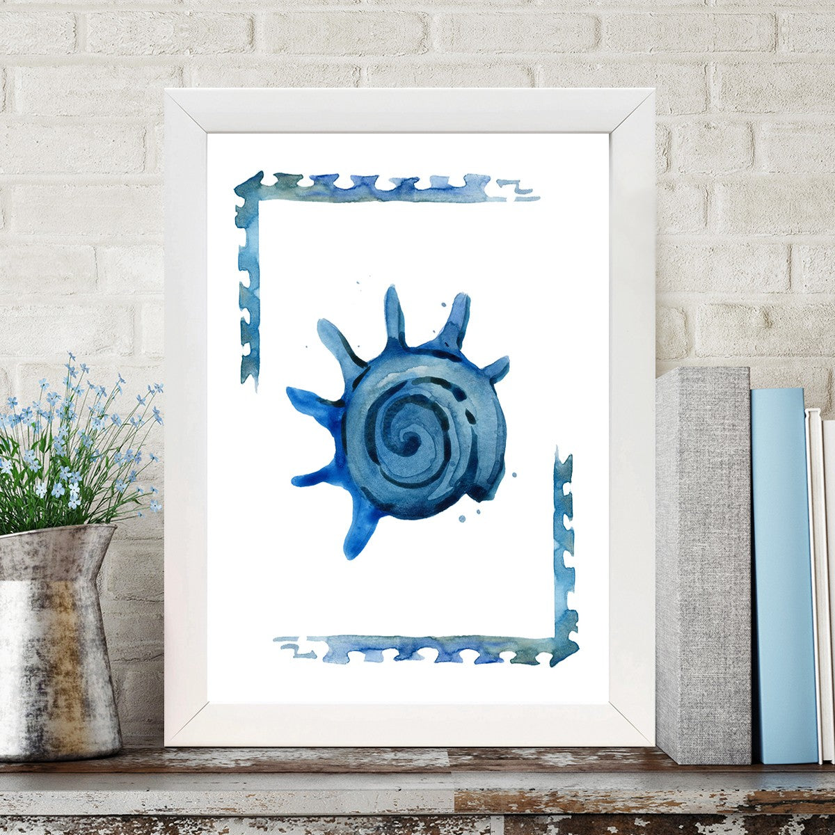 Quadro Decorativo MDF Emoldurado - Arte Multicolor 24x29cm com Moldura de Madeira 2cm