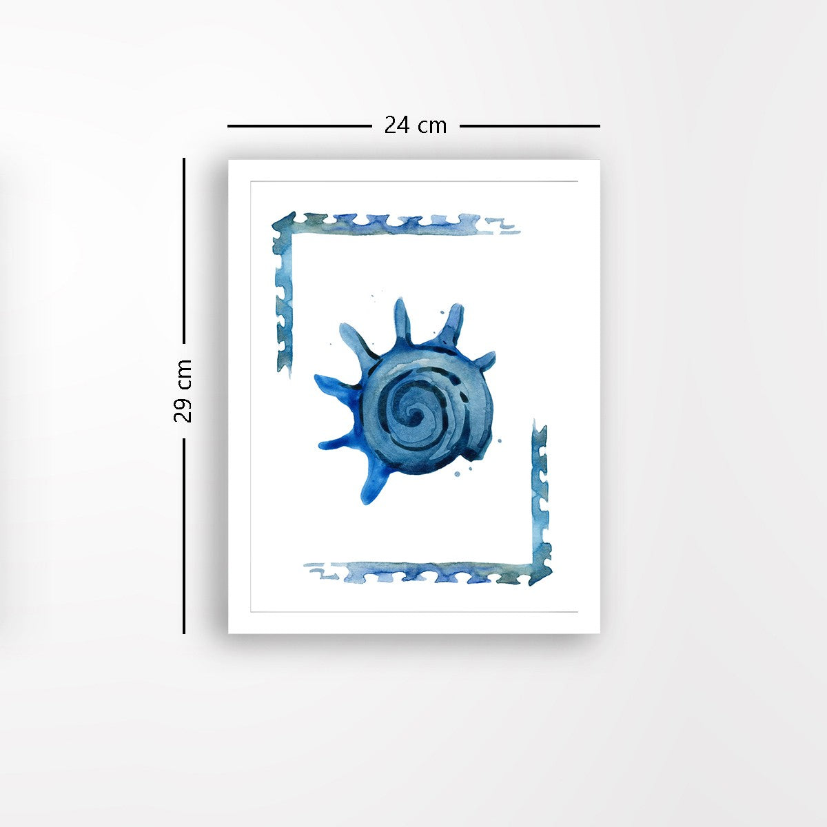 Quadro Decorativo MDF Emoldurado - Arte Multicolor 24x29cm com Moldura de Madeira 2cm