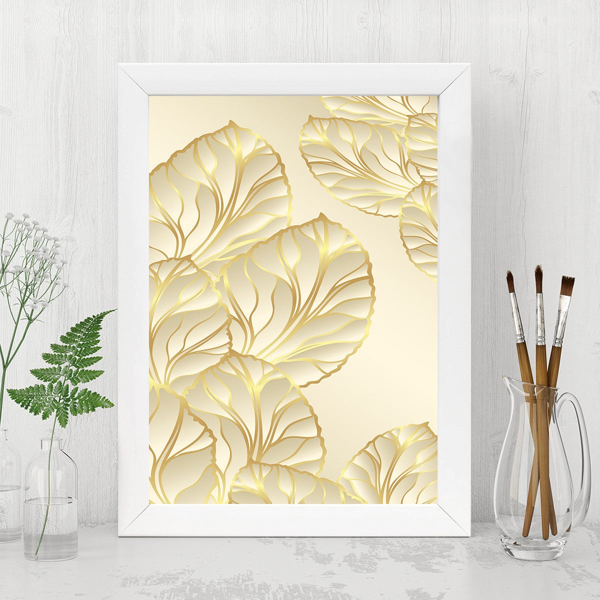 Quadro Decorativo MDF Emoldurado - Arte Multicolor 24x29cm com Moldura de Madeira 2cm