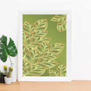 Quadro Decorativo MDF Emoldurado - Arte Multicolor 24x29cm com Moldura de Madeira 2cm