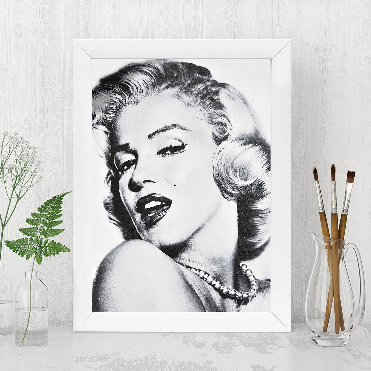 Quadro Decorativo MDF Emoldurado - Arte Multicolor 24x29cm com Moldura de Madeira 2cm