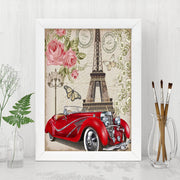 Quadro Decorativo MDF Emoldurado - Arte Multicolor 24x29cm com Moldura de Madeira 2cm