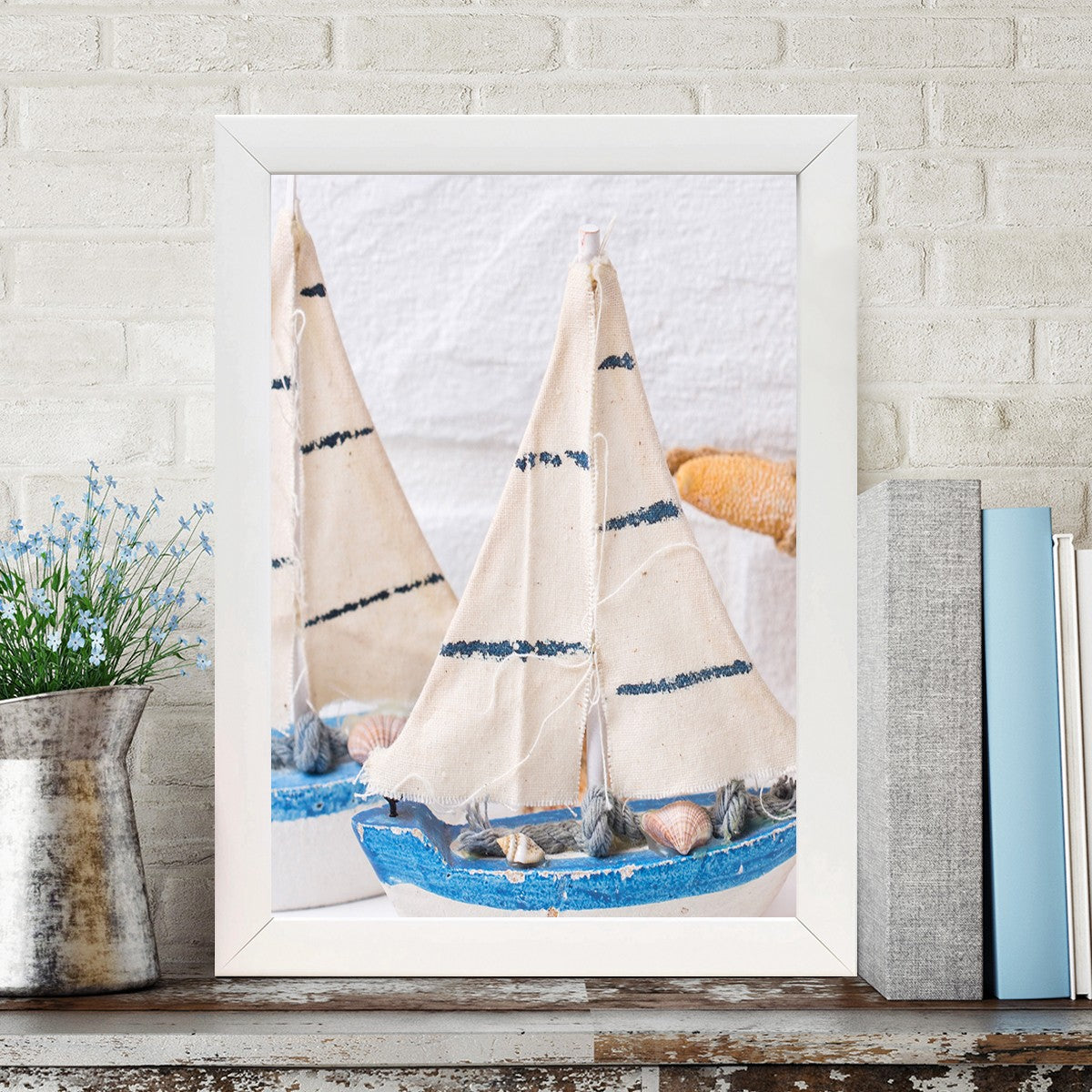 Quadro Decorativo MDF Emoldurado - Arte Multicolor 24x29cm com Moldura de Madeira 2cm