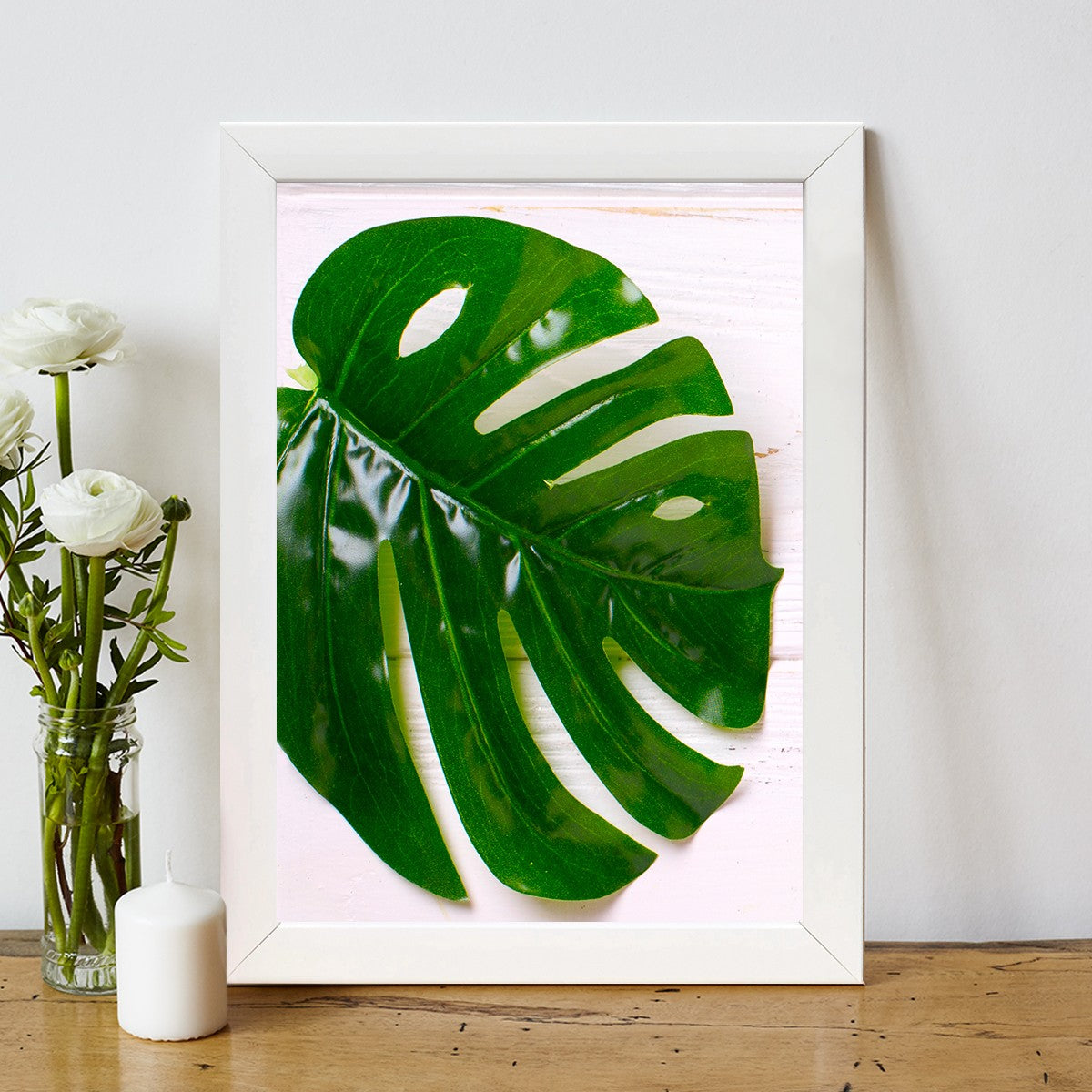 Quadro Decorativo MDF Emoldurado - Arte Multicolor 24x29cm com Moldura de Madeira 2cm