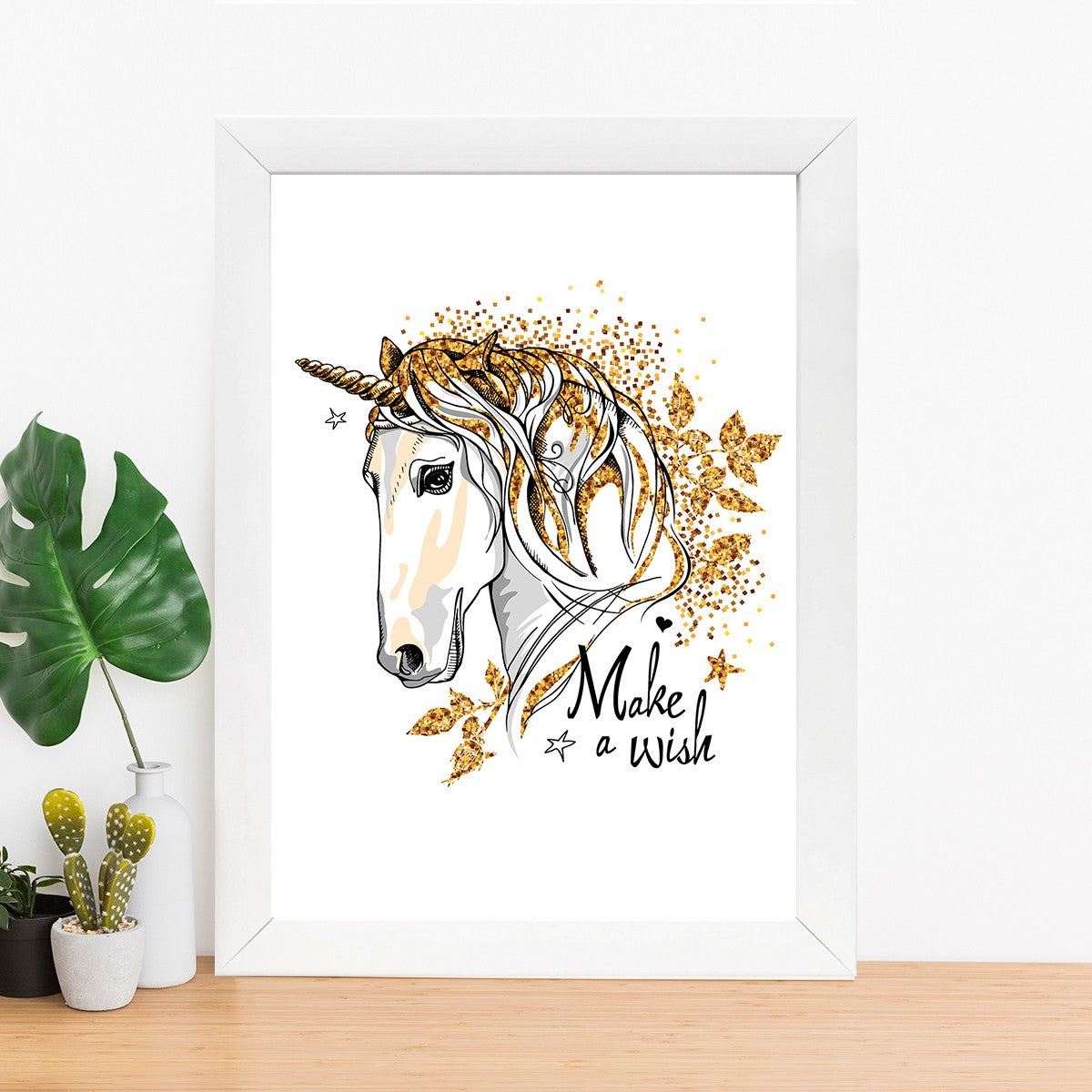 Quadro Decorativo MDF Emoldurado - Arte Multicolor 24x29cm com Moldura de Madeira 2cm