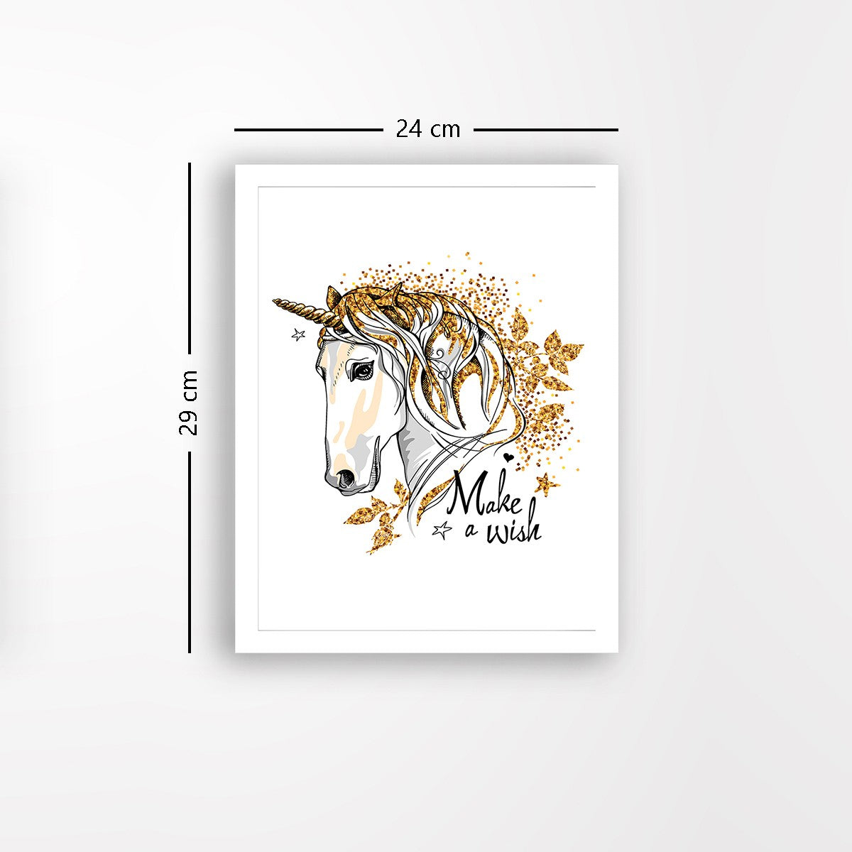 Quadro Decorativo MDF Emoldurado - Arte Multicolor 24x29cm com Moldura de Madeira 2cm