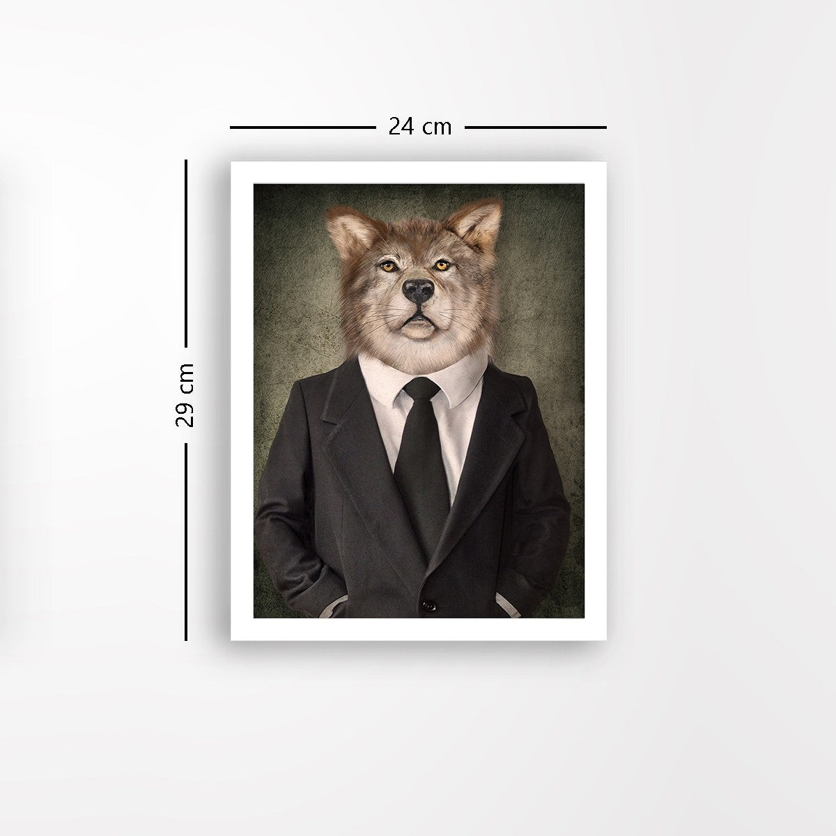 Quadro Decorativo MDF Emoldurado - Arte Multicolor 24x29cm com Moldura de Madeira 2cm