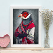 Quadro Decorativo MDF Emoldurado - Arte Multicolor 24x29cm com Moldura de Madeira 2cm