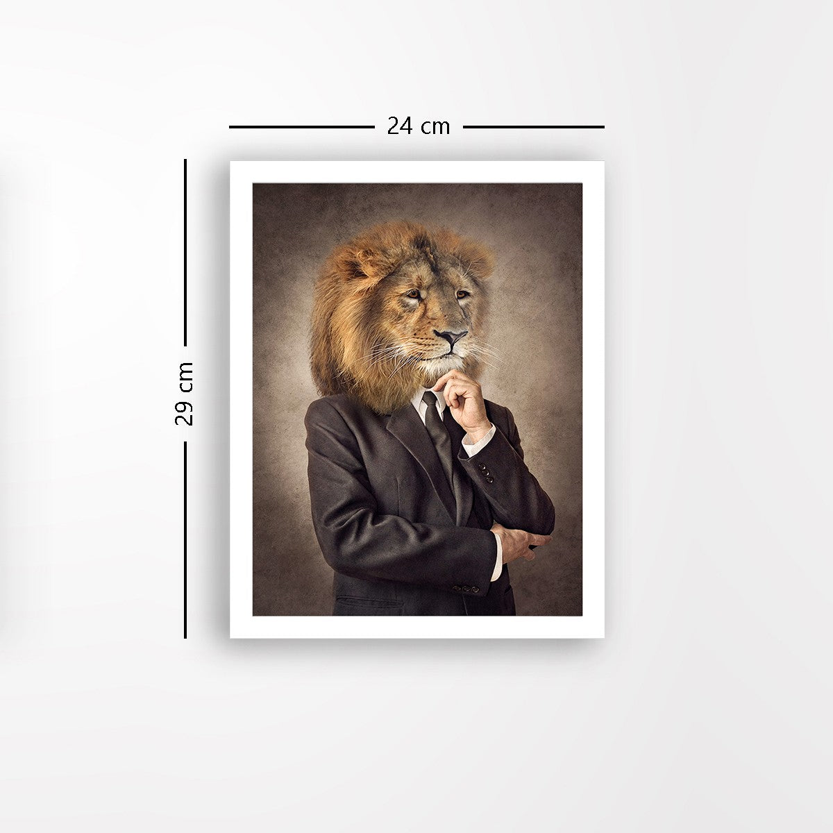 Quadro Decorativo MDF Emoldurado - Arte Multicolor 24x29cm com Moldura de Madeira 2cm