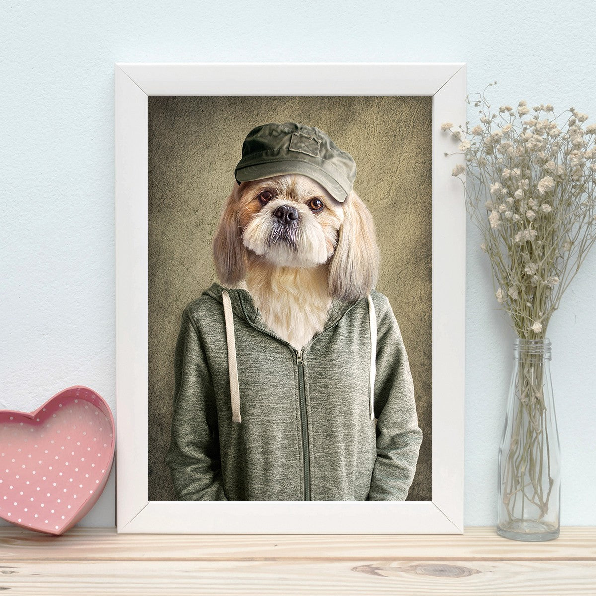 Quadro Decorativo MDF Emoldurado - Arte Multicolor 24x29cm com Moldura de Madeira 2cm