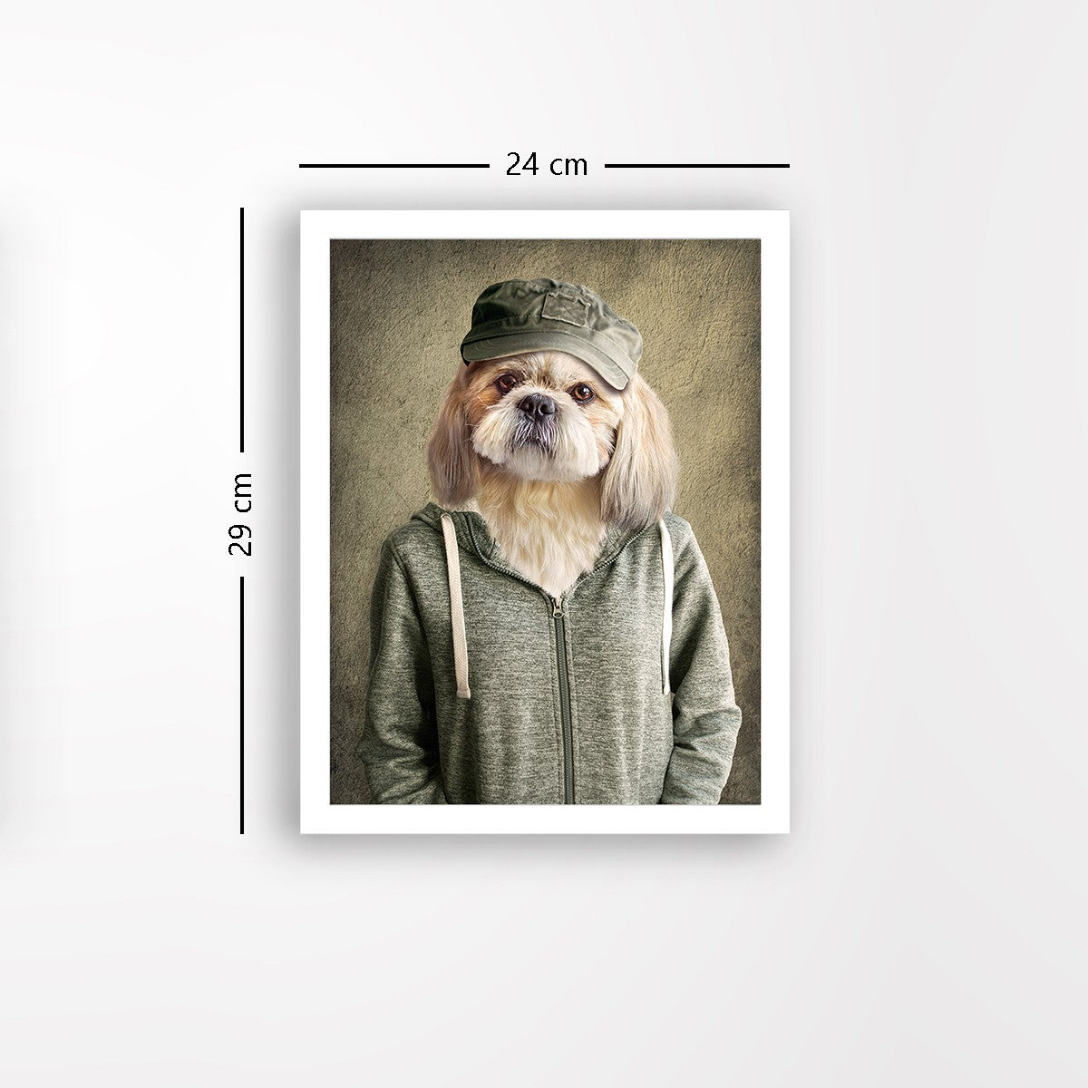 Quadro Decorativo MDF Emoldurado - Arte Multicolor 24x29cm com Moldura de Madeira 2cm