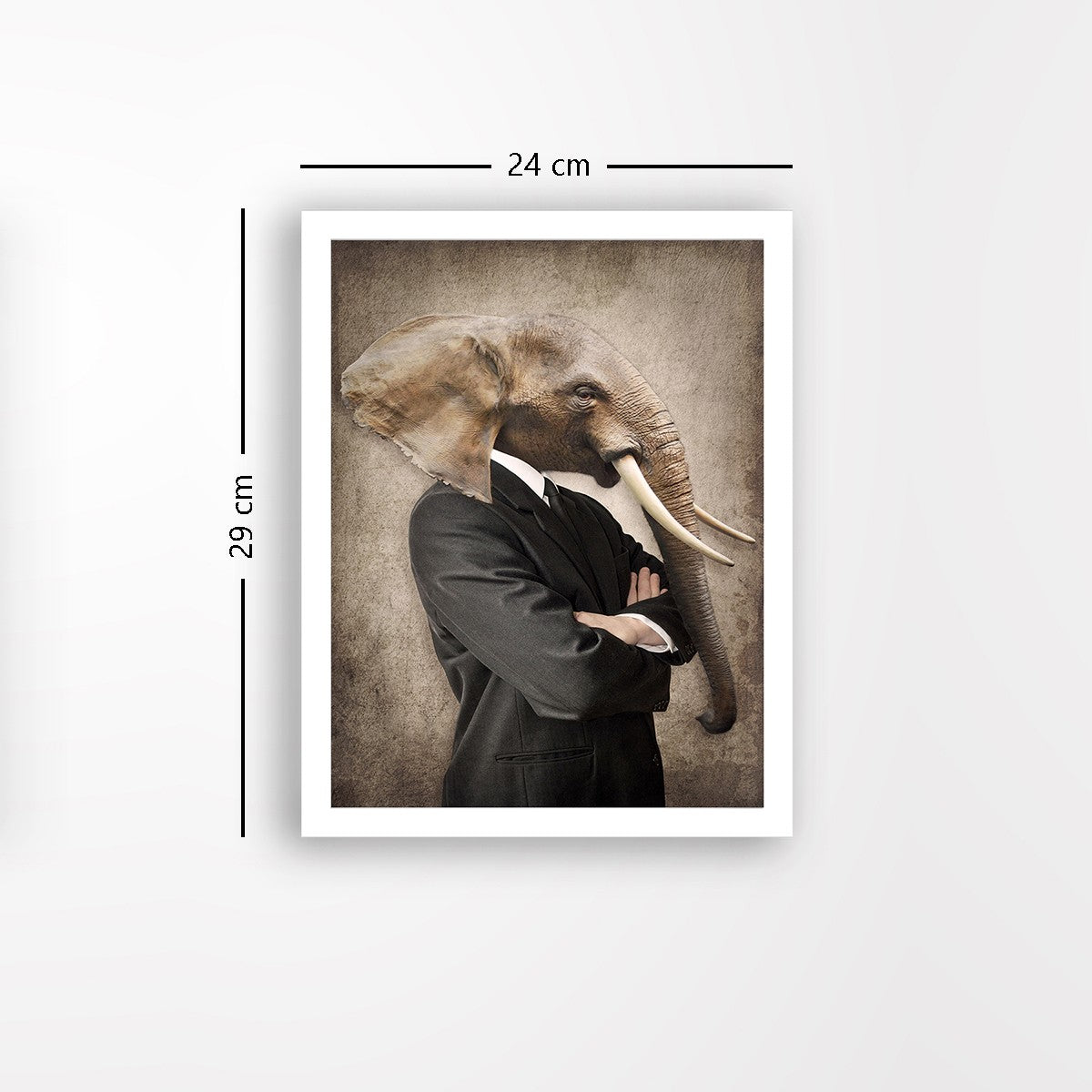 Quadro Decorativo MDF Emoldurado - Arte Multicolor 24x29cm com Moldura de Madeira 2cm