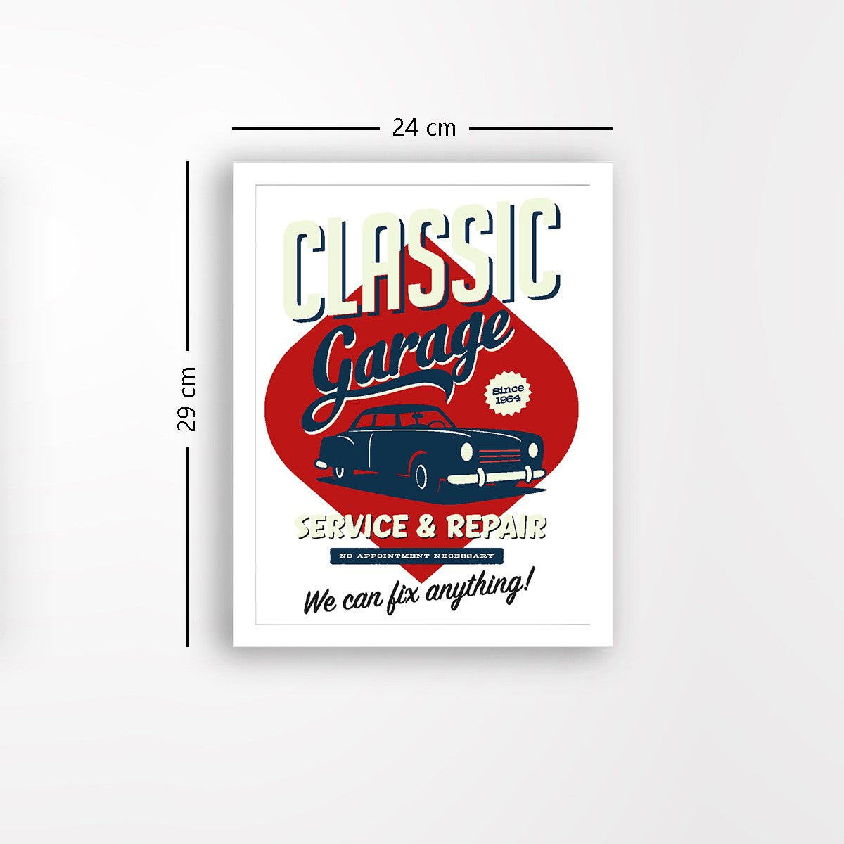 Quadro Decorativo MDF Emoldurado - Arte Multicolor 24x29cm com Moldura de Madeira 2cm