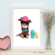 Quadro Decorativo MDF Emoldurado - Arte Multicolor 24x29cm com Moldura de Madeira 2cm