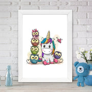 Quadro Decorativo MDF Emoldurado - Arte Multicolor 24x29cm com Moldura de Madeira 2cm