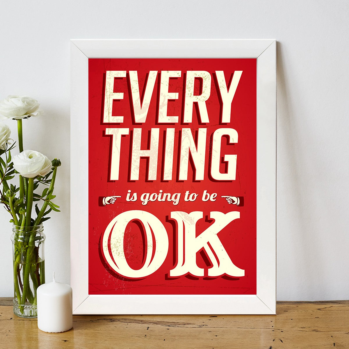 Quadro Decorativo MDF Emoldurado - Arte Multicolor 24x29cm com Moldura de Madeira 2cm