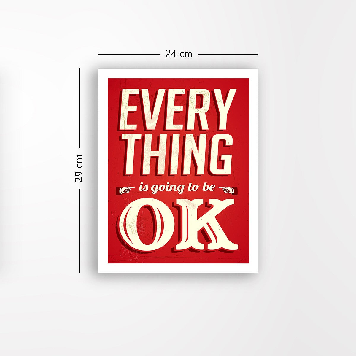 Quadro Decorativo MDF Emoldurado - Arte Multicolor 24x29cm com Moldura de Madeira 2cm