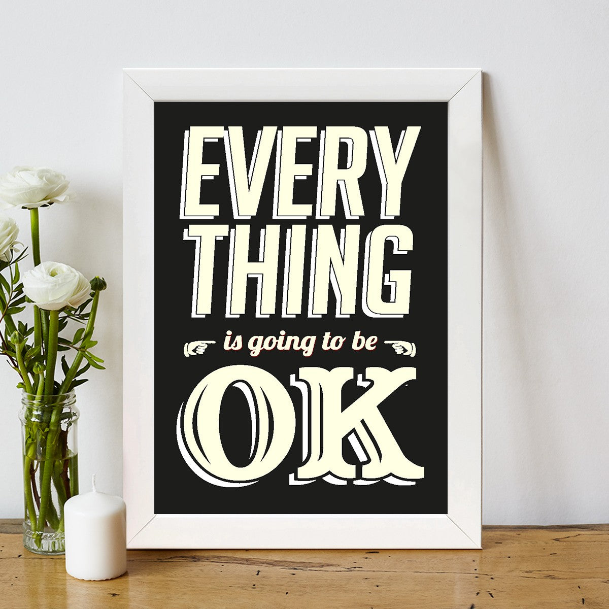 Quadro Decorativo MDF Emoldurado - Arte Multicolor 24x29cm com Moldura de Madeira 2cm