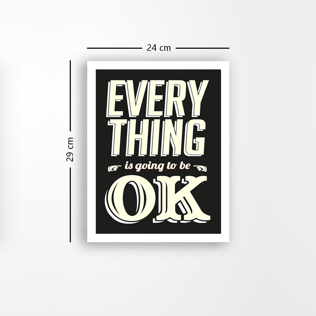 Quadro Decorativo MDF Emoldurado - Arte Multicolor 24x29cm com Moldura de Madeira 2cm