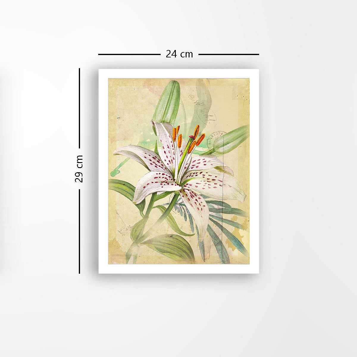 Quadro Decorativo MDF Emoldurado - Arte Multicolor 24x29cm com Moldura de Madeira 2cm